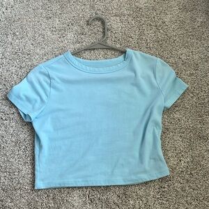 Light blue target baby tee